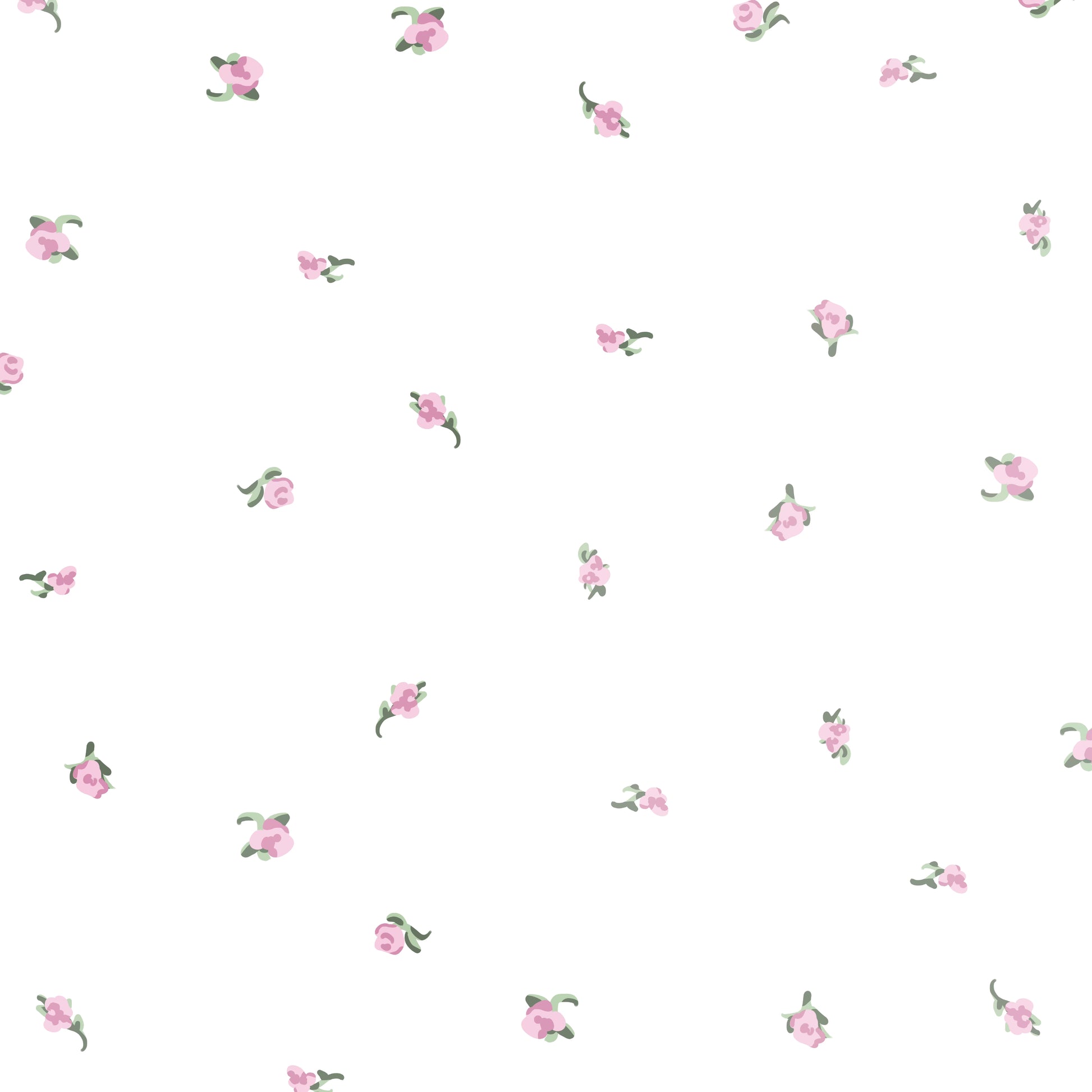 Pink and White Rose Floral Pajama Pattern